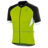 2015 Fahrradbekleidung Specialized Shwarz und Grun Trikot Kurzarm und Tragerhose