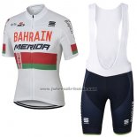 2017 Fahrradbekleidung Bahrain Merida Champion Bielorusso Trikot Kurzarm und Tragerhose