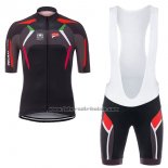 2017 Fahrradbekleidung Ducati Corse Shwarz Trikot Kurzarm und Tragerhose