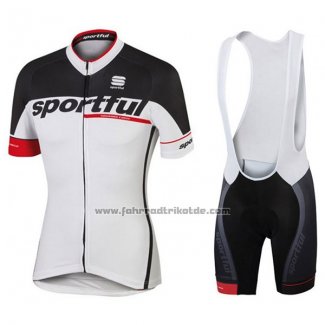 2017 Fahrradbekleidung Sportful Sc Wei Trikot Kurzarm und Tragerhose