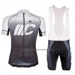 2018 Fahrradbekleidung Cipollini Shading Grau Trikot Kurzarm und Tragerhose