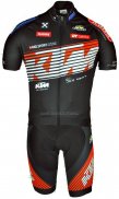 2018 Fahrradbekleidung Ktm Orange Trikot Kurzarm und Tragerhose