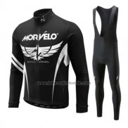 2018 Fahrradbekleidung Morvelo Shwarz Wei Trikot Kurzarm und Tragerhose