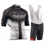 2018 Fahrradbekleidung Northwave Shwarz und Wei Trikot Kurzarm und Tragerhose