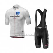 2019 Fahrradbekleidung Giro d'Italia Wei Trikot Kurzarm und Tragerhose