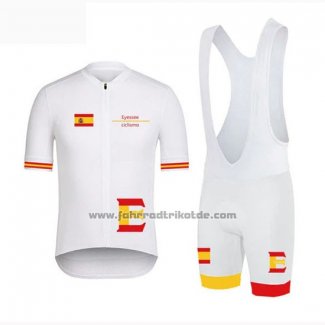 2019 Fahrradbekleidung Vuelta Espana Wei Trikot Kurzarm und Tragerhose