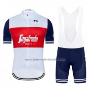 2020 Fahrradbekleidung Segafredo Zanetti Wei Rot Trikot Kurzarm und Tragerhose