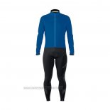 2021 Fahrradbekleidung Mavic Blau Trikot Langarm und Tragerhose