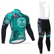 2021 Fahrradbekleidung Vital Concept-BB Hotels Verde Trikot Langarm und Tragerhose