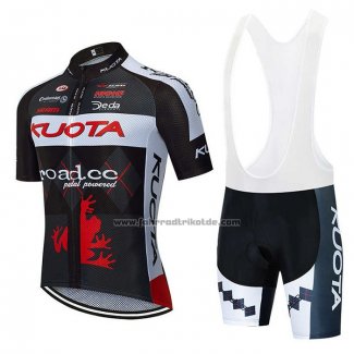 2011 Fahrradbekleidung Kuota Shwarz und Wei Trikot Kurzarm und Tragerhose