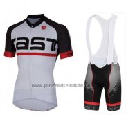 2016 Fahrradbekleidung Castelli Wei Trikot Kurzarm und Tragerhose