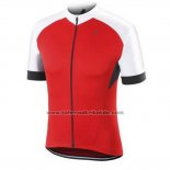 2016 Fahrradbekleidung Specialized Rot und Wei Trikot Kurzarm und Tragerhose