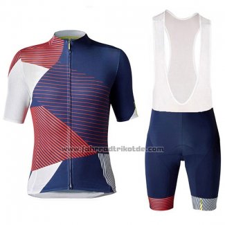 2018 Fahrradbekleidung Mavic Cosmic LTD Dunkel Blau Trikot Kurzarm und Tragerhose