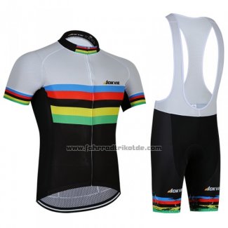 2018 Fahrradbekleidung UCI Weltmeister Jokvie Trikot Kurzarm und Tragerhose