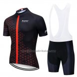 2019 Fahrradbekleidung Northwave Shwarz Rot Trikot Kurzarm und Tragerhose