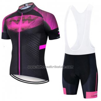 2020 Fahrradbekleidung Northwave Fuchsie Shwarz Trikot Kurzarm und Tragerhose