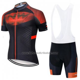 2020 Fahrradbekleidung Northwave Shwarz Orange Trikot Kurzarm und Tragerhose