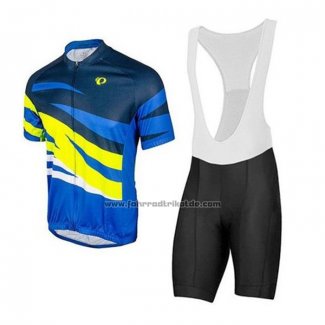 2020 Fahrradbekleidung Pearl Izumi Gelb Blau Trikot Kurzarm und Tragerhose