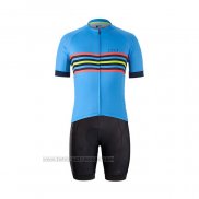 2021 Fahrradbekleidung Bontrager Blau Trikot Kurzarm und Tragerhose