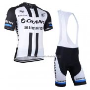 2021 Fahrradbekleidung Giant Alpecin Wei Shwarz Trikot Kurzarm und Tragerhose