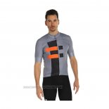 2021 Fahrradbekleidung Sportful Grau Orange Trikot Kurzarm und Tragerhose