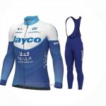 2023 Fahrradbekleidung Jayco Alula Blau Wei Trikot Langarm Und Tragerhose