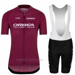 2023 Fahrradbekleidung Orbea Fuchsie Trikot Kurzarm Und Tragerhose