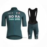 2024 Fahrradbekleidung Bora-Hansgrone Grun Trikot Kurzarm Und Tragerhose