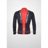 2011 Fahrradbekleidung Castelli Shwarz und Rot Trikot Langarm und Tragerhose