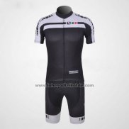 2011 Fahrradbekleidung Giordana Wei und Shwarz Trikot Kurzarm und Tragerhose