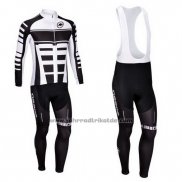 2013 Fahrradbekleidung Assos Wei und Shwarz Trikot Langarm und Tragerhose