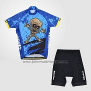 2014 Fahrradbekleidung Monton Blau Trikot Kurzarm und Tragerhose