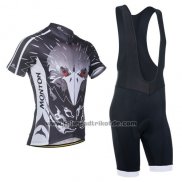 2014 Fahrradbekleidung Monton Silber und Braun Trikot Kurzarm und Tragerhose