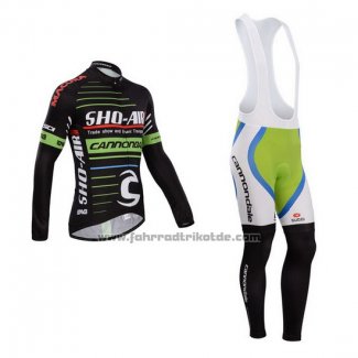 2014 Fahrradbekleidung Sho Air Cannondale Shwarz Trikot Langarm und Tragerhose