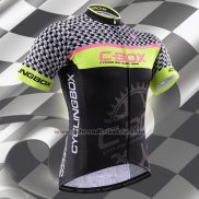 2015 Fahrradbekleidung Fox Cyclingbox Shwarz und Grun Trikot Kurzarm und Tragerhose