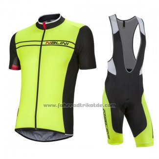 2016 Fahrradbekleidung Nalini Grun Trikot Kurzarm und Tragerhose