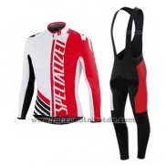 2016 Fahrradbekleidung Specialized Ml Rot Shwarz Trikot Langarm und Tragerhose