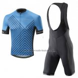 2017 Fahrradbekleidung Altura Peloton Blau Trikot Kurzarm und Tragerhose