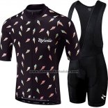 2018 Fahrradbekleidung Morvelo Shwarz Trikot Kurzarm und Tragerhose