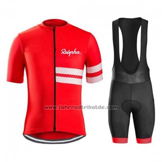 2019 Fahrradbekleidung Rapha Rot Wei Trikot Kurzarm und Tragerhose