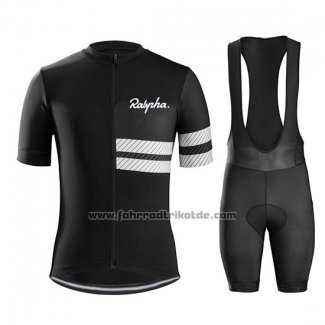 2019 Fahrradbekleidung Rapha Shwarz Trikot Kurzarm und Tragerhose