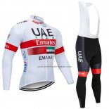 2019 Fahrradbekleidung UCI Weltmeister Uae Wei Rot Trikot Langarm und Tragerhose