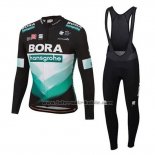 2020 Fahrradbekleidung Bora-hansgrone Blau Shwarz Trikot Kurzarm und Tragerhose