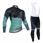 2020 Fahrradbekleidung Northwave Shwarz Grun Trikot Langarm und Tragerhose