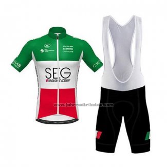 2020 Fahrradbekleidung SEG Racing Academy Champion Italien Trikot Kurzarm und Tragerhose
