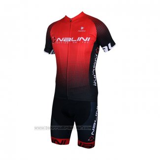 2021 Fahrradbekleidung Nalini Rot Trikot Kurzarm und Tragerhose