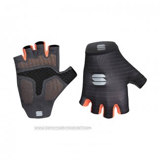 2021 Sportful Handschuhe Radfahren Shwarz Orange