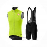 2021 Windweste Castelli Hell Grun Trikot Kurzarm und Tragerhose