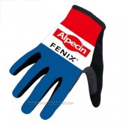 2022 Alpecin Fenix Langfingerhandschuhe Radfahren Blau Wei Rot