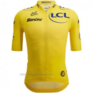 2023 Fahrradbekleidung Tour de France Gelb Trikot Kurzarm